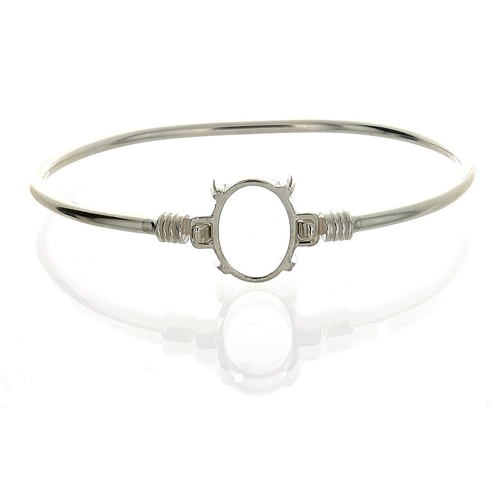 Locket Bangle Sterling Silver