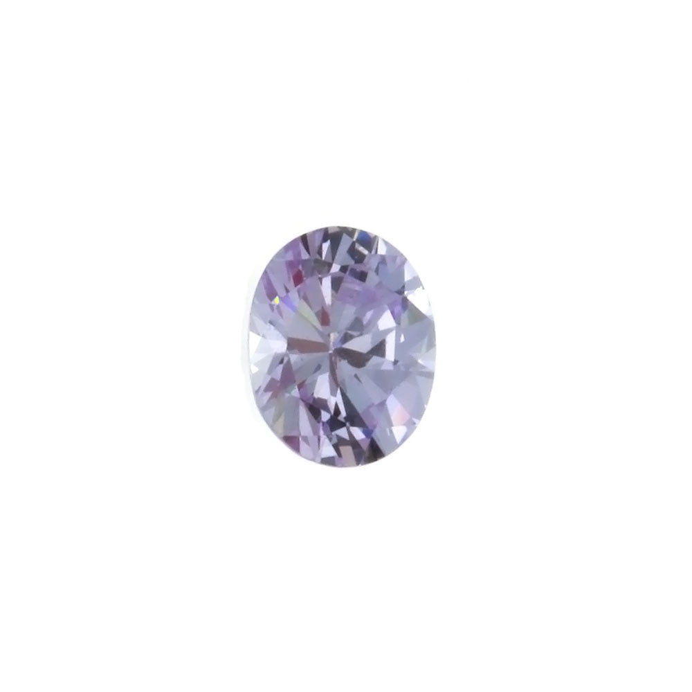 CUBIC ZIRCONIA AMETHYST LAVENDER OVAL FACETED GEMS – Eloxite