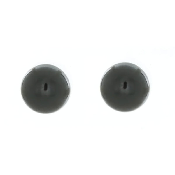 STUD BALL HEMATITE EARRINGS