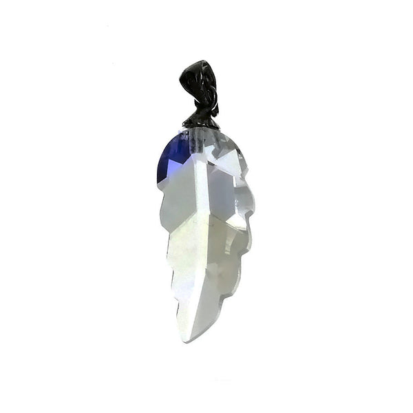 CZ Leaf Clear 27 mm Pendant