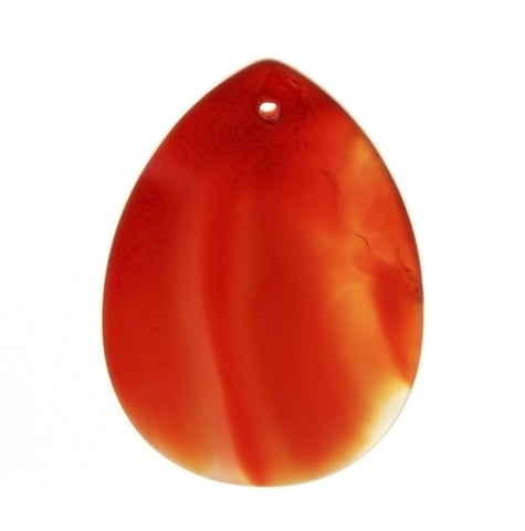 GEMSTONE CARNELIAN TEARDROP 30 X 40 MM PENDANT