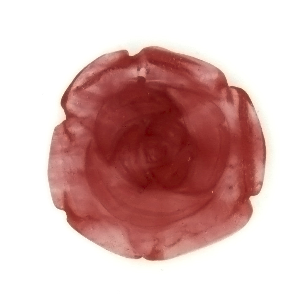 GEMSTONE QUARTZ CHERRY FLOWER 34 MM PENDANT