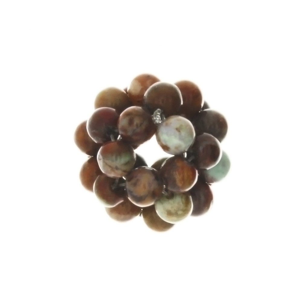 JASPER POPPY CLUSTER 4 X 18 MM LOOSE (1 PC)