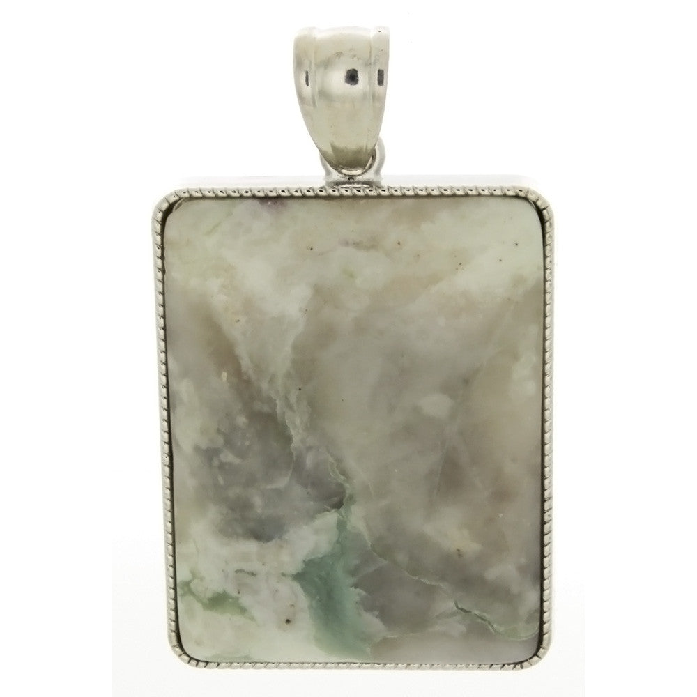 GEMSTONE PEACE STONE RECTANGLE 30 X 40 MM PENDANT