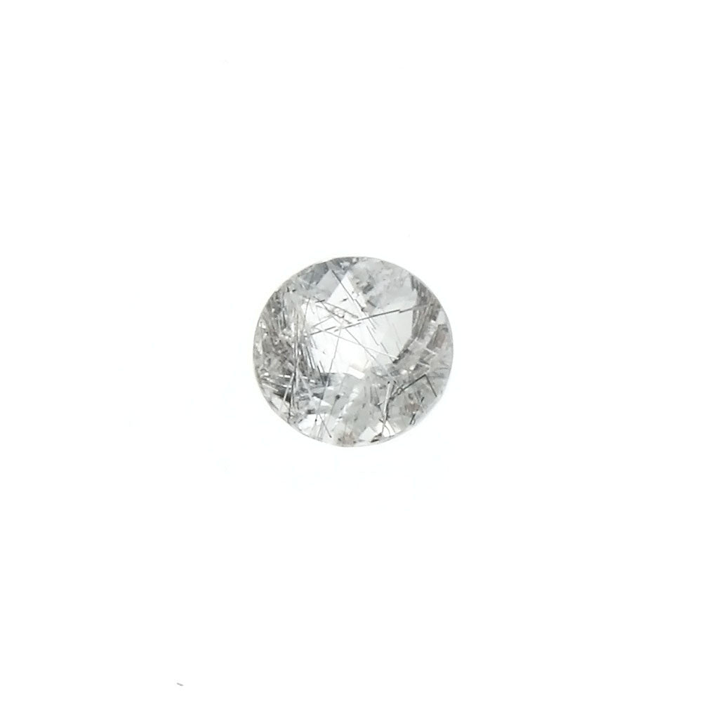 GEMSTONE QUARTZ TOURMALINATED ROUND FACETED GEMS