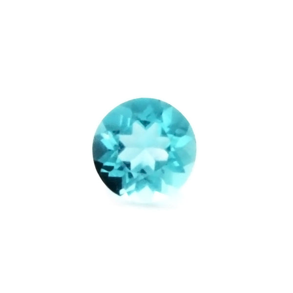 LAB GROWN SIMULATED ZIRCON BLUE ROUND FACETED GEMS