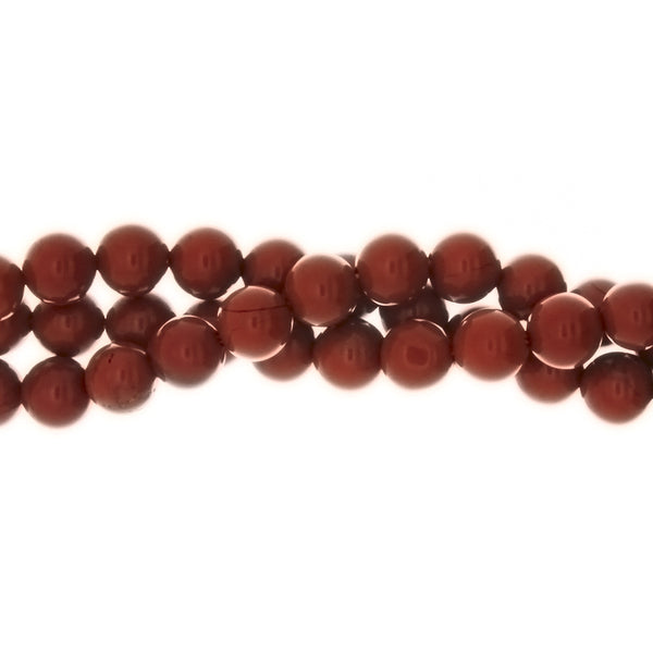 JASPER RED ROUND 6 MM STRAND