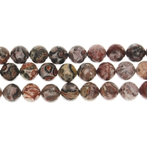 JASPER LEOPARDSKIN ROUND 8 MM STRAND