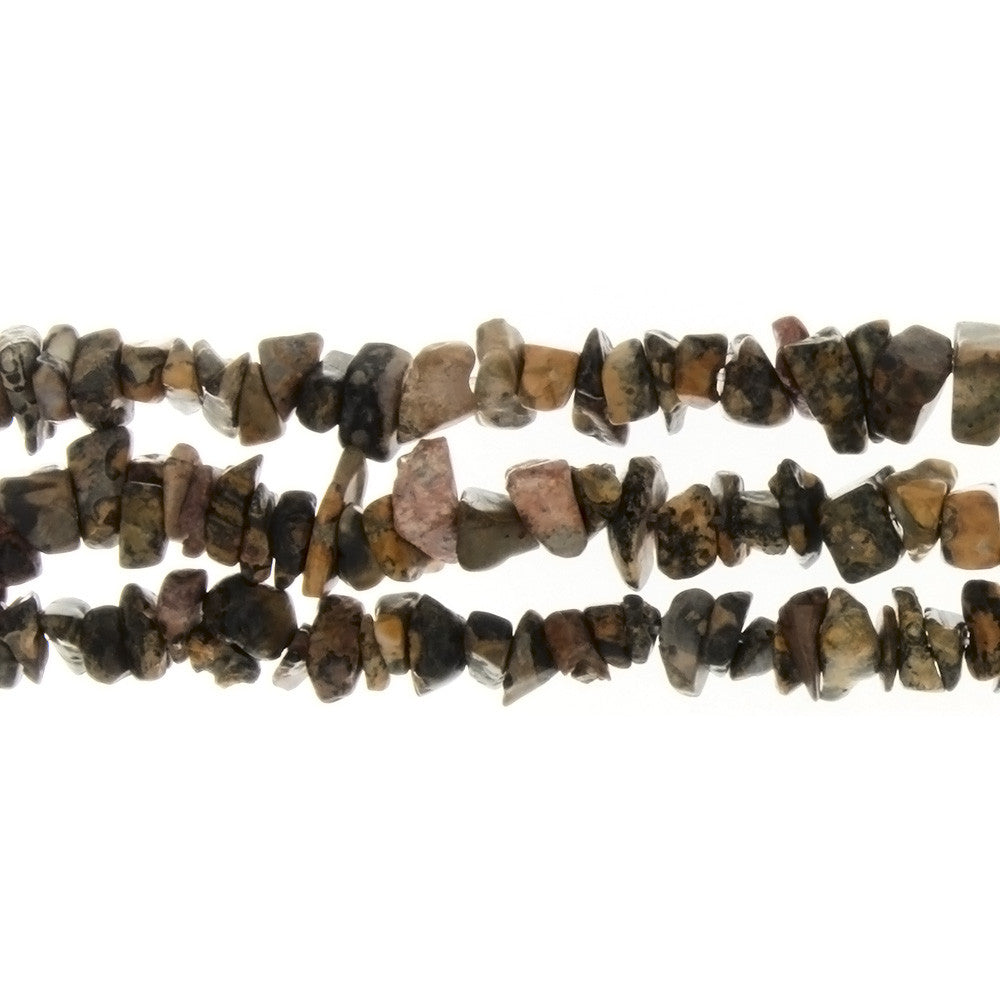 JASPER LEOPARDSKIN CHIP STRAND