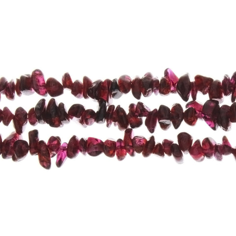 GARNET RHODOLITE CHIP STRAND