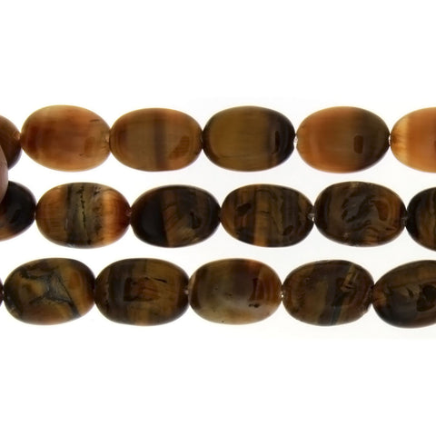 TIGER'S EYE OVAL 10 X 14 MM STRAND