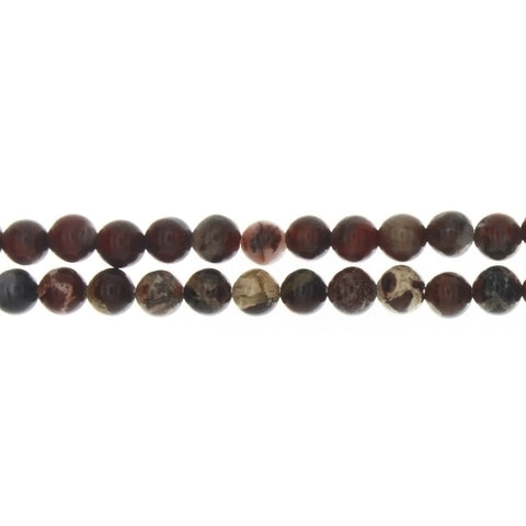 JASPER BRECCIATED ROUND 6 MM STRAND