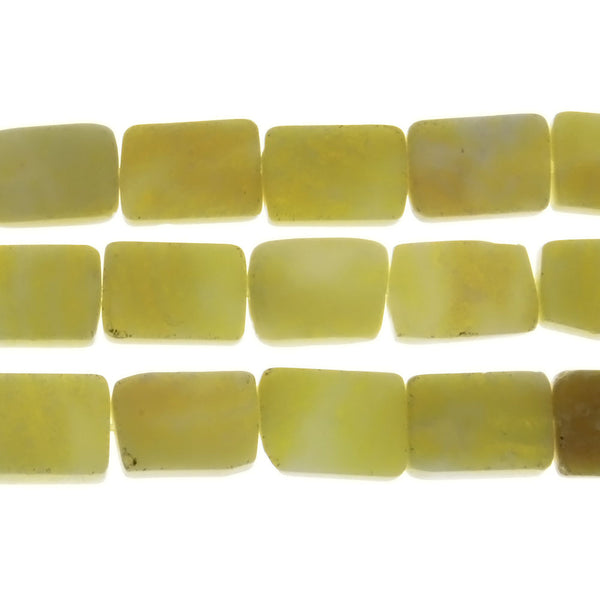 JADE LEMON RECTANGLE 10 X 14 MM STRAND