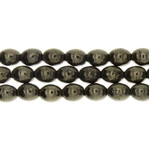 PYRITE MELON 8 X 10 MM STRAND