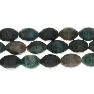 JASPER FANCY MELON FACETED 10 X 14 MM STRAND