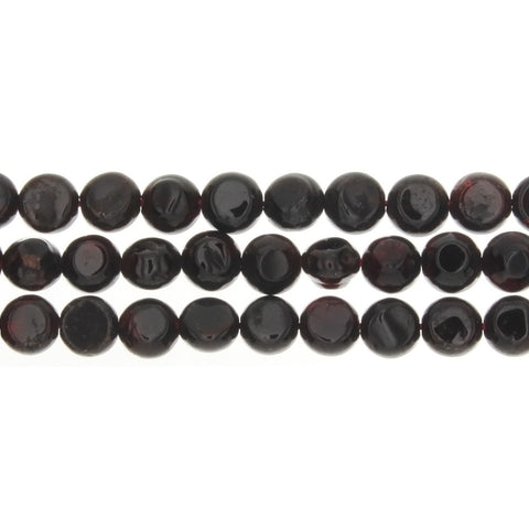 GARNET ANDRADITE COIN 8 MM STRAND