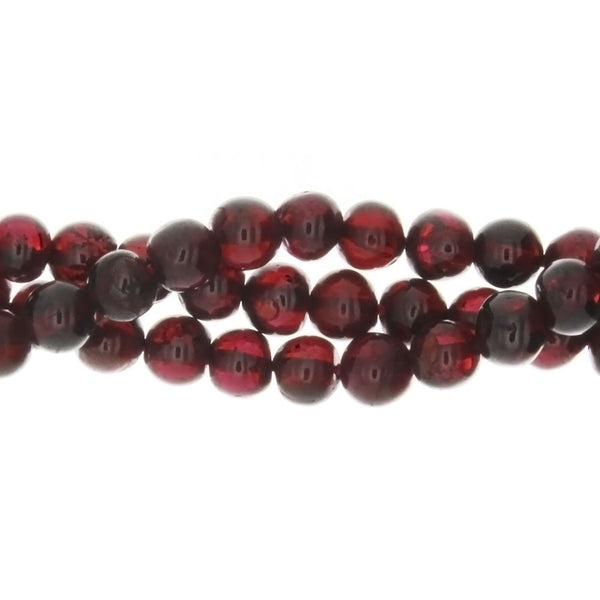 GARNET RHODOLITE ROUND 5 MM STRAND