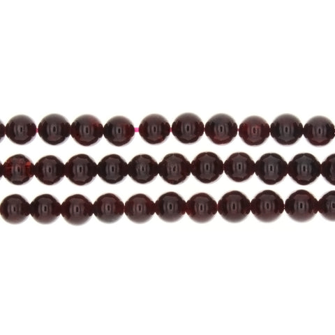 GARNET RHODOLITE ROUND 6 MM STRAND