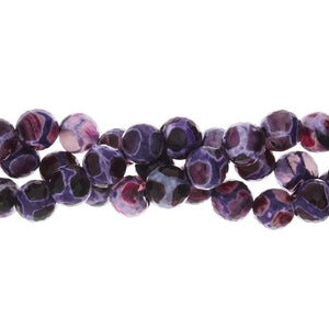 FROSTED PURPLE ROUND 14 MM STRAND