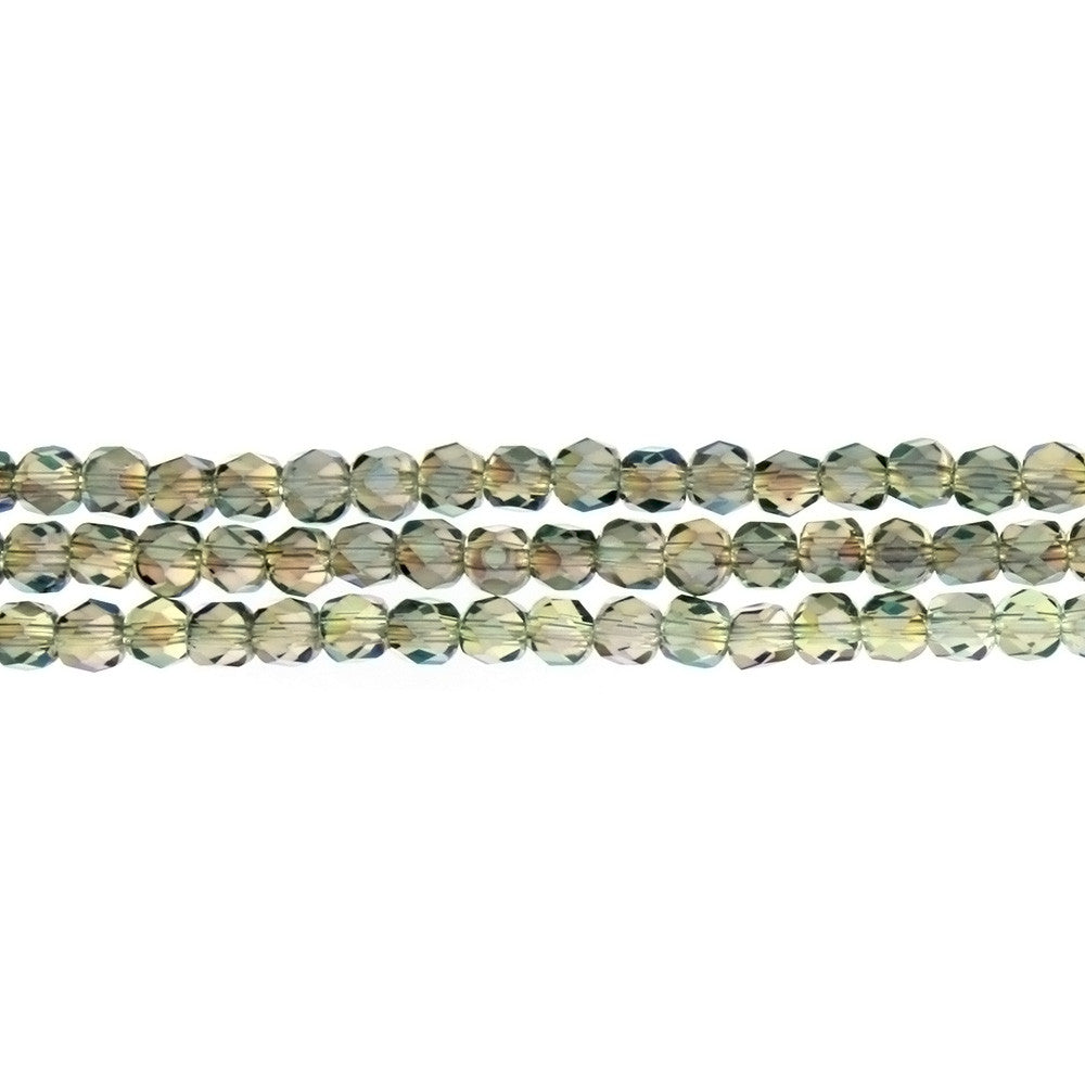 CHINESE CRYSTAL HANDCUT FACETED 4 MM STRAND