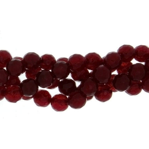 DYED ROUND FACETED 6 MM STRAND