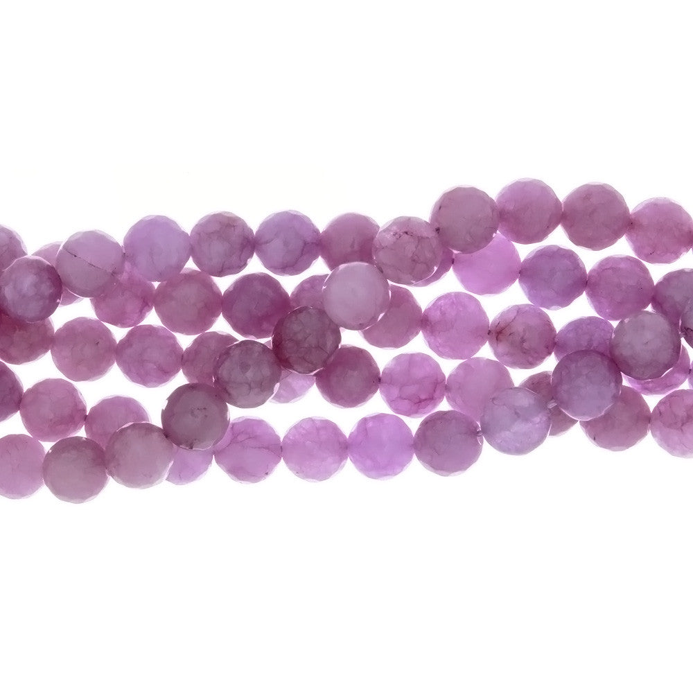 DYED ROUND FACETED 6 MM STRAND