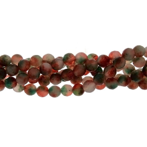 DYED ROUND FACETED 8 MM STRAND