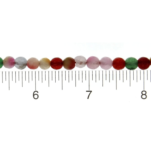 DYED ROUND FACETED 6 MM STRAND