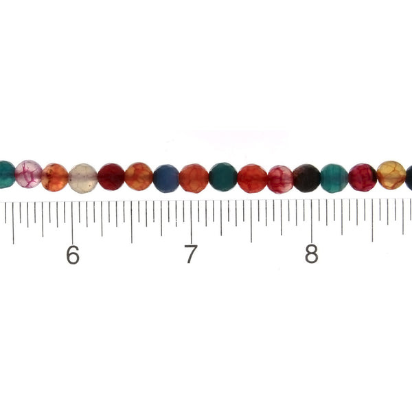 DYED ROUND FACETED 6 MM STRAND