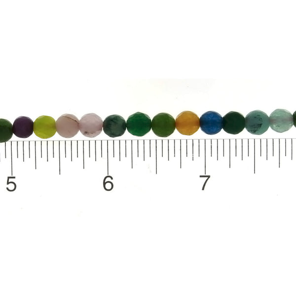 DYED ROUND FACETED 6 MM STRAND