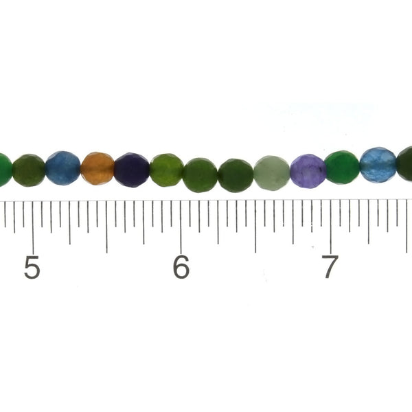 DYED ROUND FACETED 6 MM STRAND