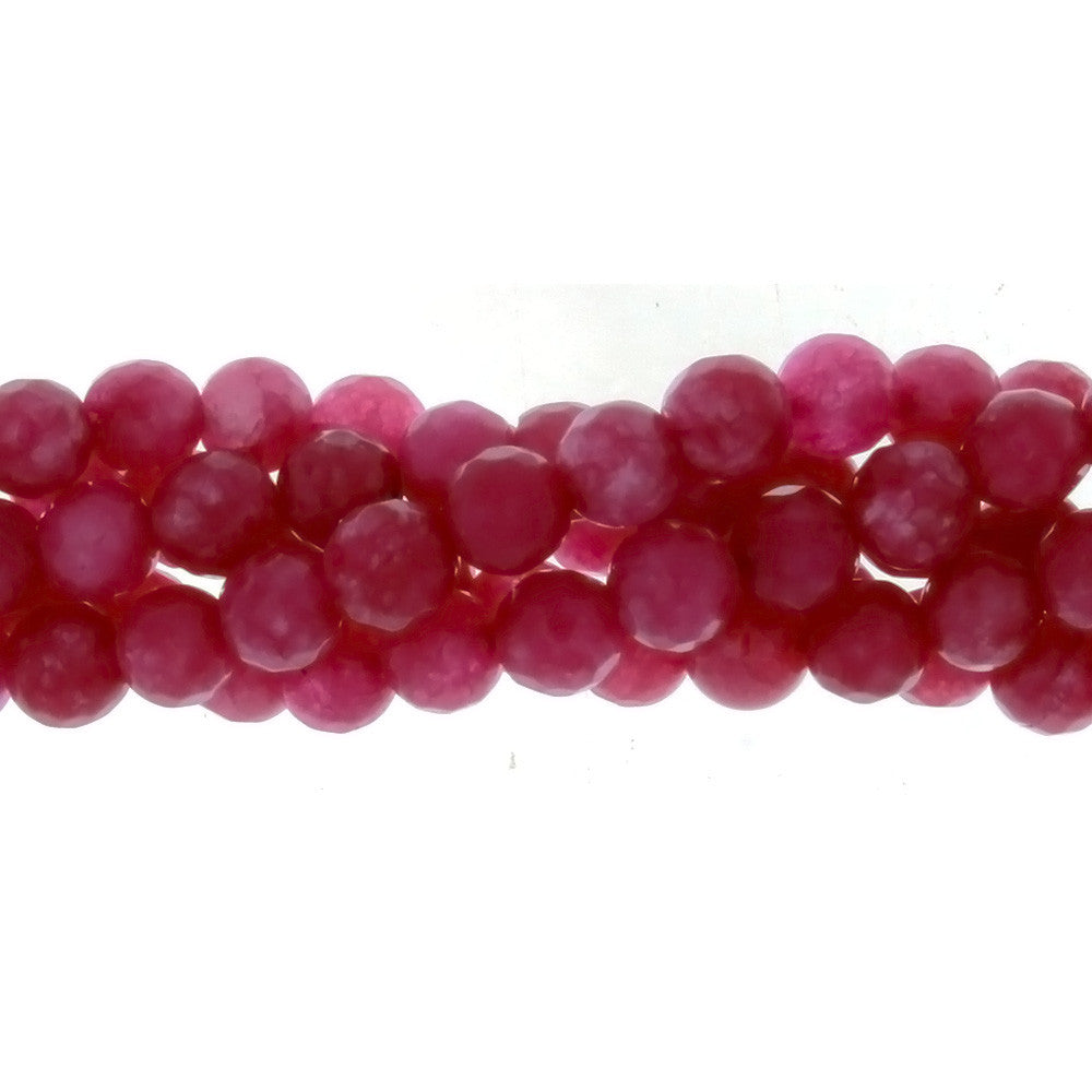 DYED ROUND FACETED 6 MM STRAND