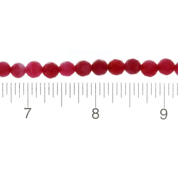 DYED ROUND FACETED 6 MM STRAND