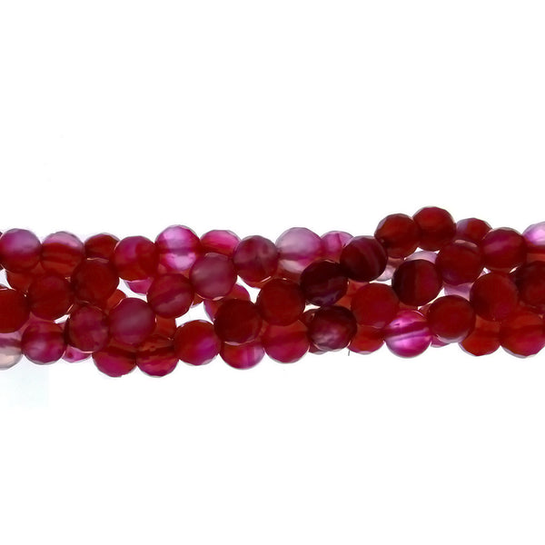 DYED ROUND FACETED 6 MM STRAND