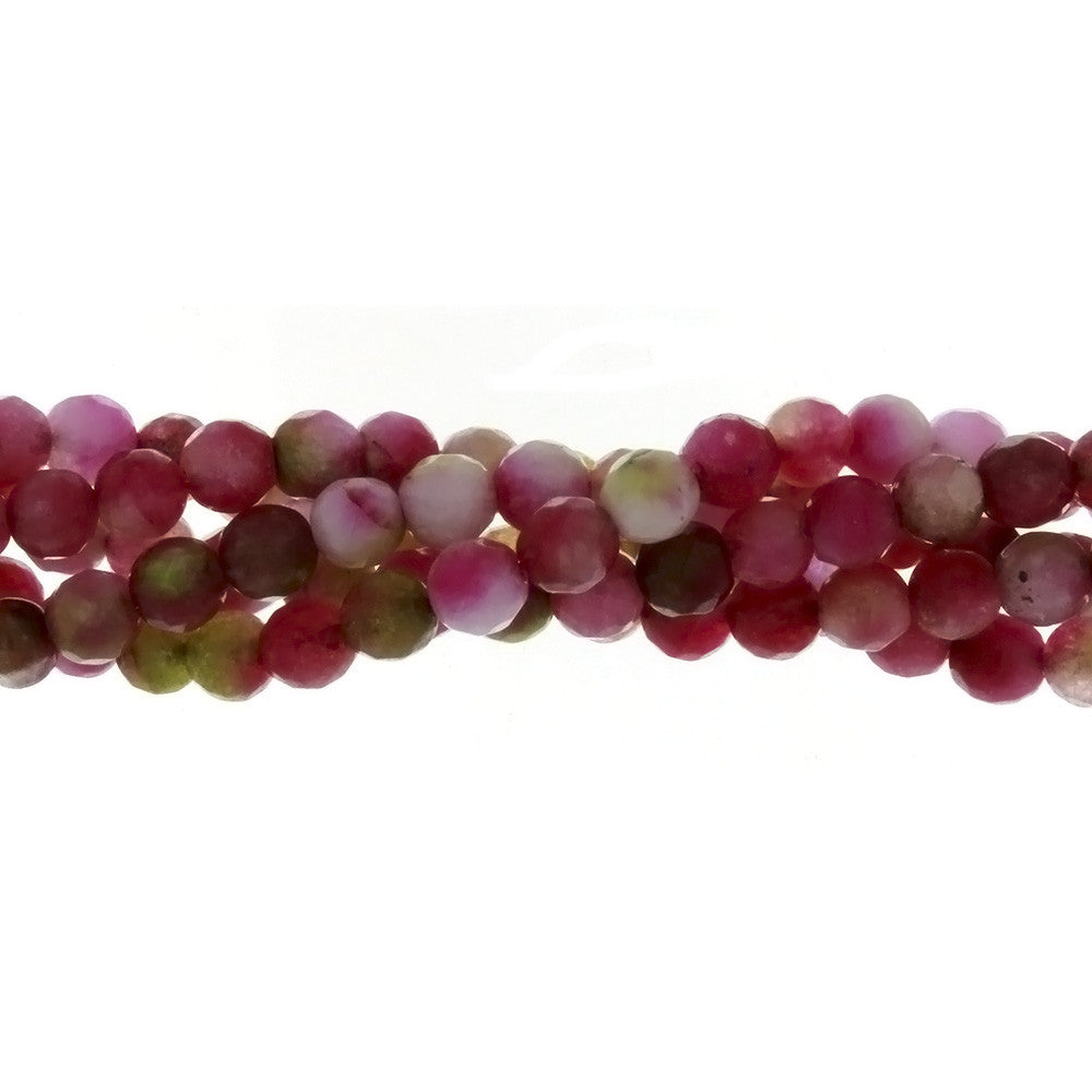 DYED ROUND FACETED 6 MM STRAND