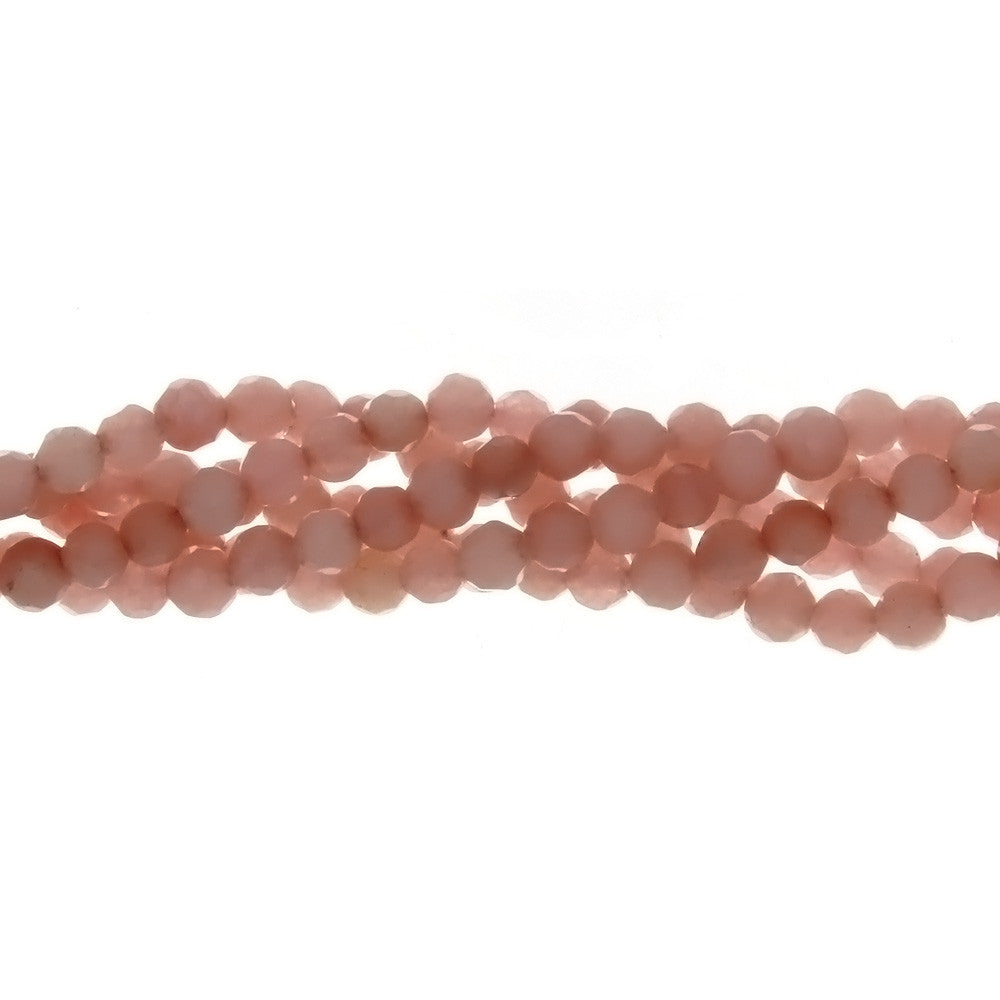 DYED ROUND FACETED 4 MM STRAND