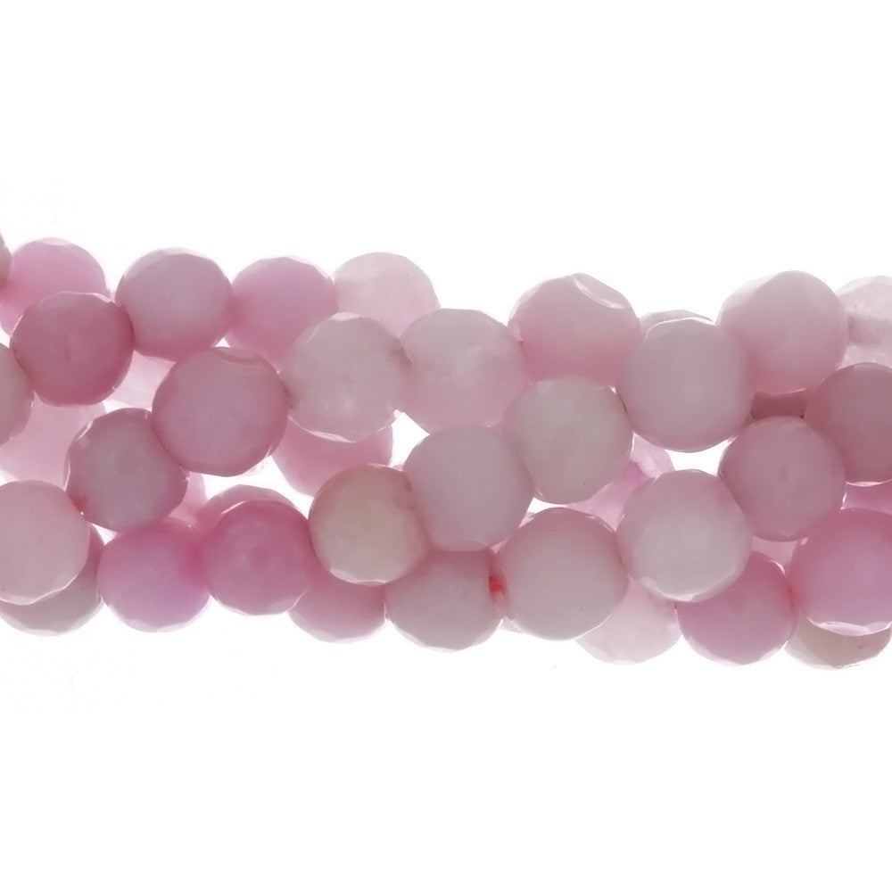 DYED ROUND FACETED 8 MM STRAND