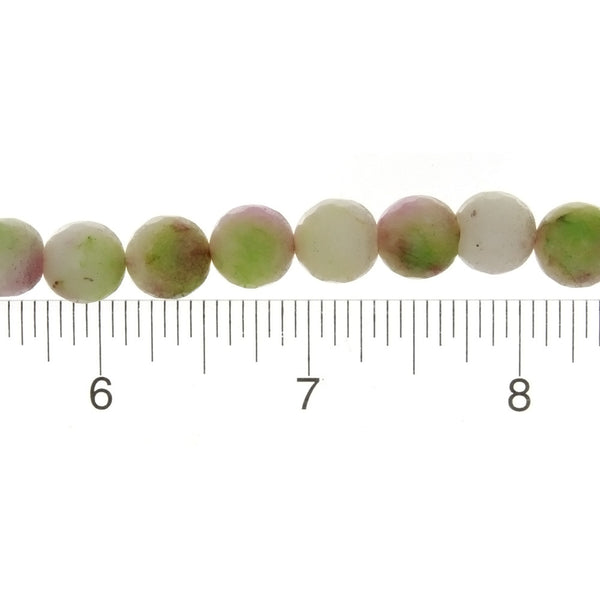 DYED ROUND FACETED 10 MM STRAND