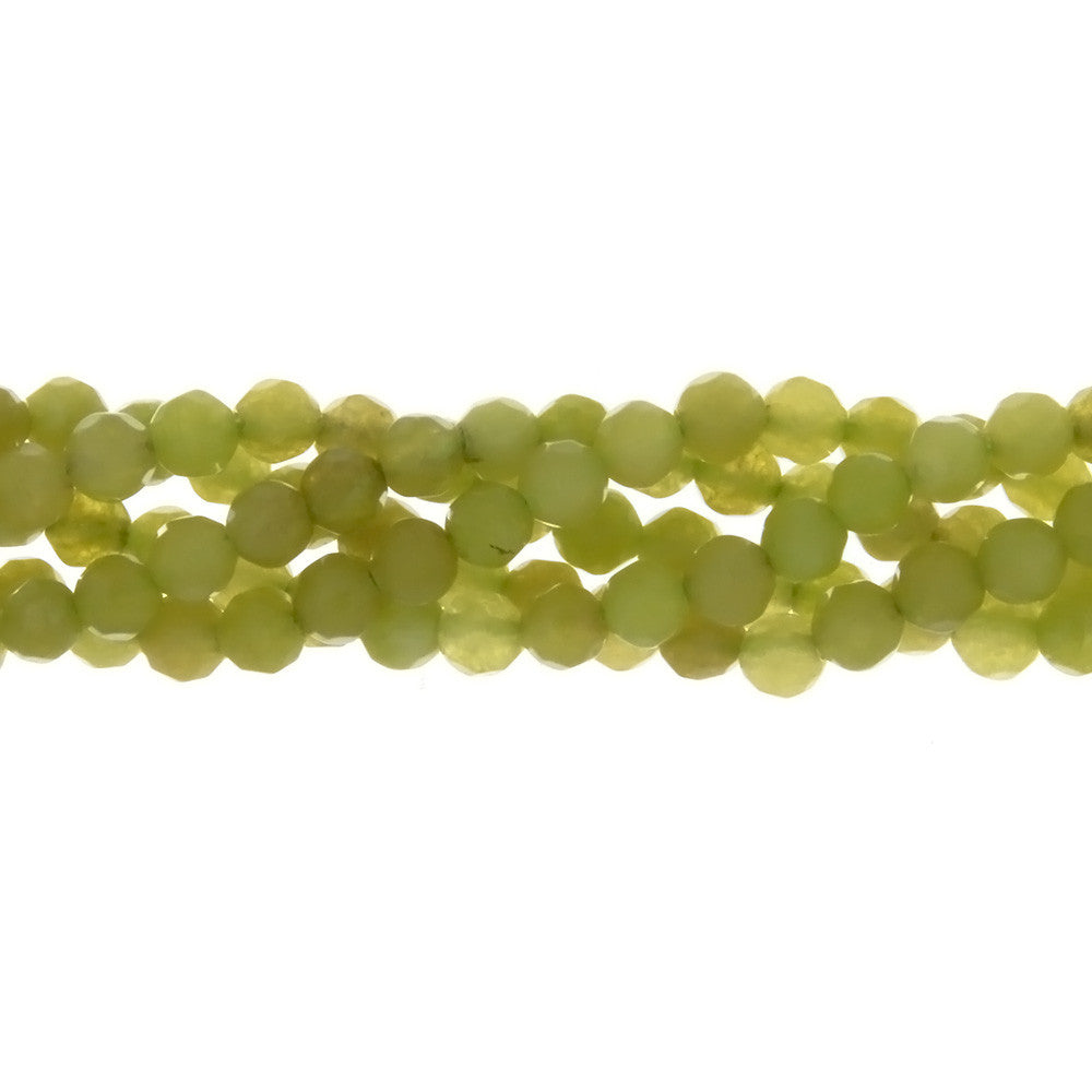 DYED ROUND FACETED 4 MM STRAND