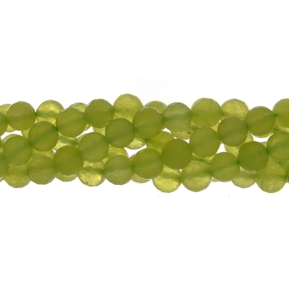 DYED ROUND FACETED 8 MM STRAND