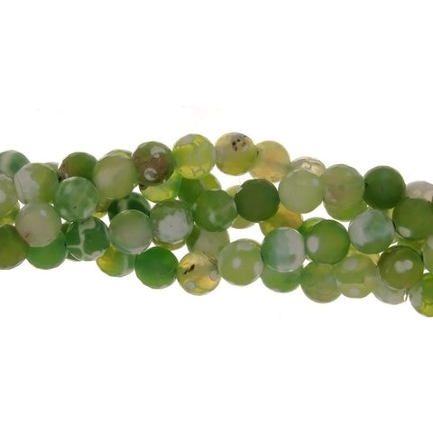 DYED ROUND FACETED 8 MM STRAND