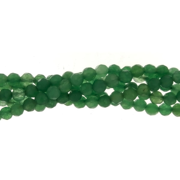 DYED ROUND FACETED 4 MM STRAND