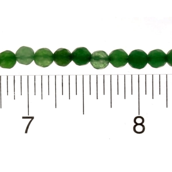 DYED ROUND FACETED 4 MM STRAND