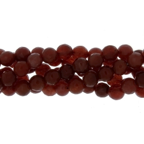 DYED ROUND FACETED 6 MM STRAND