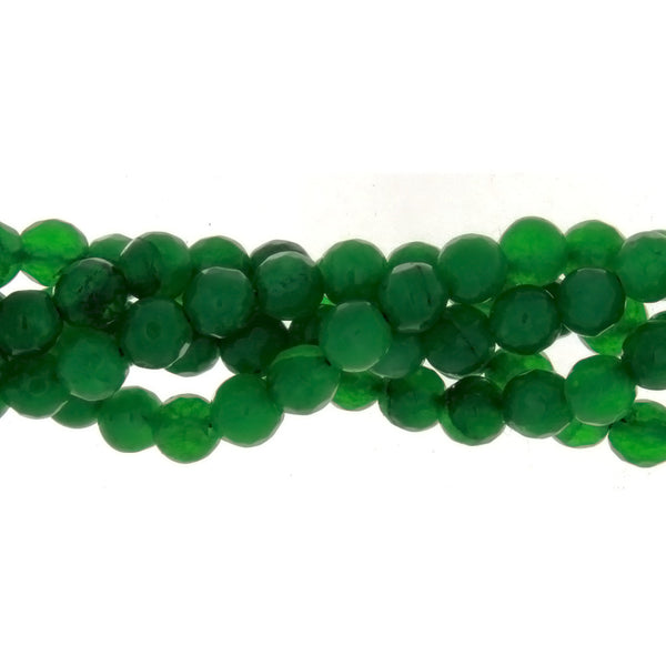 DYED ROUND FACETED 6 MM STRAND