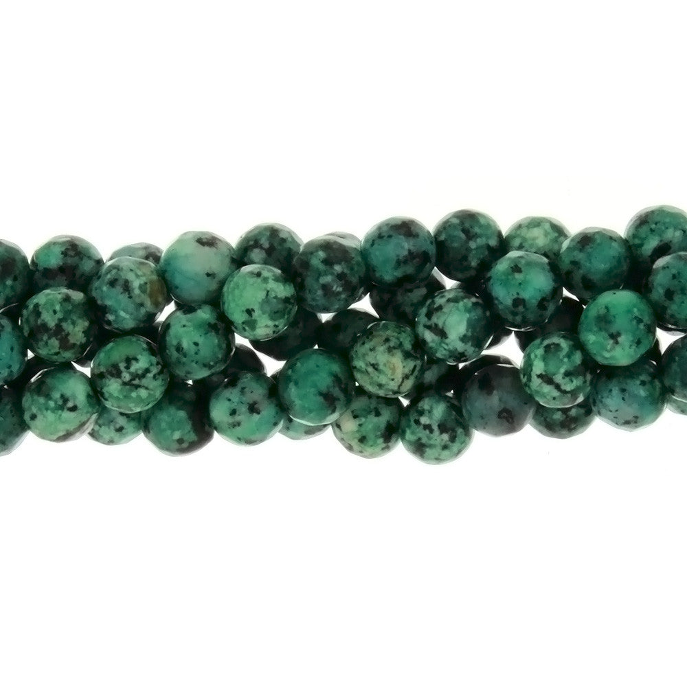 DYED ROUND FACETED 6 MM STRAND