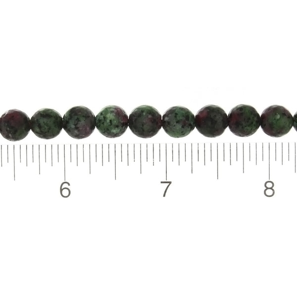 DYED ROUND FACETED 8 MM STRAND