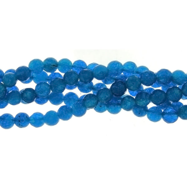 DYED ROUND FACETED 6 MM STRAND