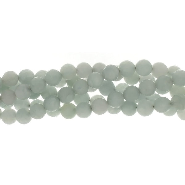 DYED ROUND FACETED 8 MM STRAND