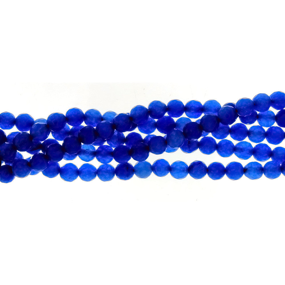 DYED ROUND FACETED 6 MM STRAND